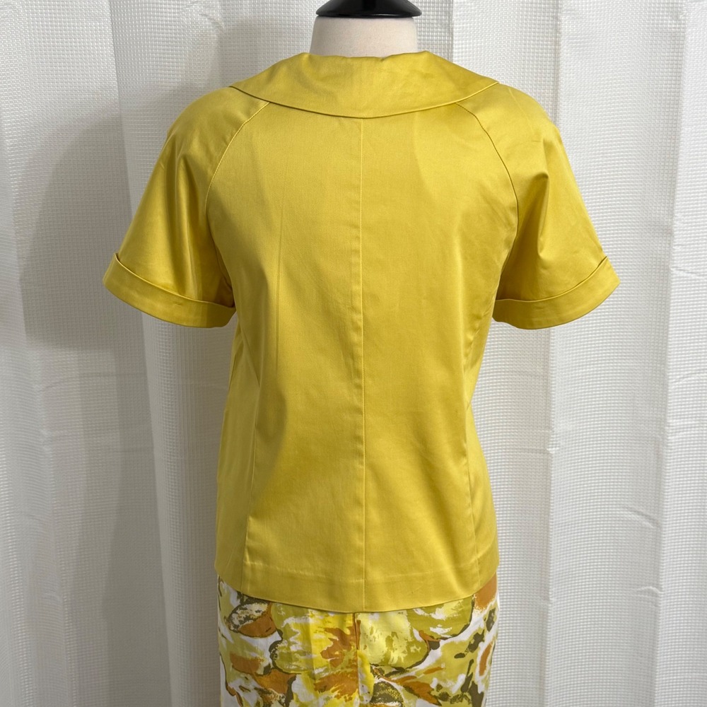 Dana Kay Women's Vintage Short Sleeve Blazer & Floral Pencil Skirt Set - Picture 5 of 8